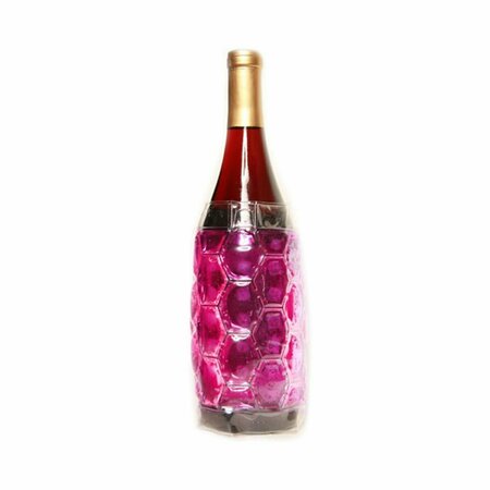ZEES CREATIONS The Cool Sack, Wine Bottle Wrap - Pink CS4004